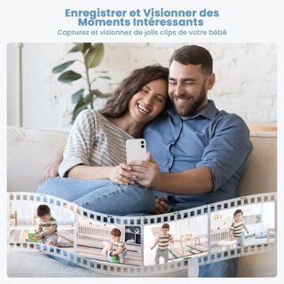 IEGEEK Baby 7 VigilaBebés Wifi 1080P 360° App PTZ