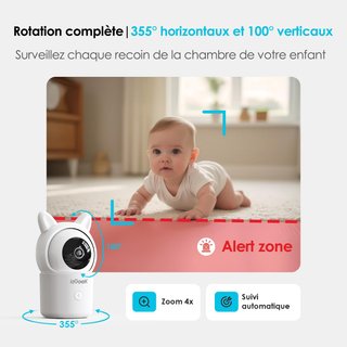 IEGEEK Baby 7 VigilaBebés Wifi 1080P 360° App PTZ