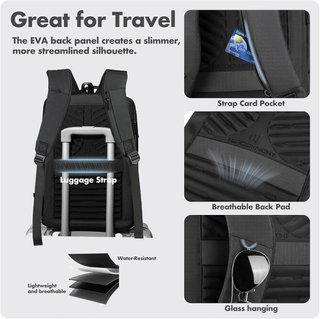 HK Mochila Portátil 15.6'' USB Antirrobo 25L Negra
