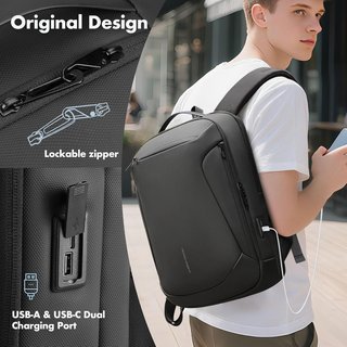 HK Mochila Portátil 15.6'' USB Antirrobo 25L Negra