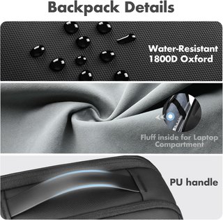 HK Mochila Portátil 15.6'' USB Antirrobo 25L Negra