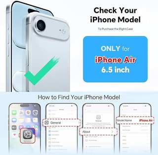 TUCCH Funda iPhone Air 6,5'' 5G Billetera RFID