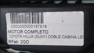 MOTOR COMPLETO TOYOTA HILUX (GUN1) DOBLE CABINA LEGEND 4X4