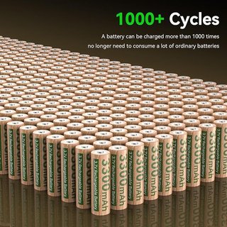 AKTTKA 3.7V 3300mAh recargable p4 botón superior