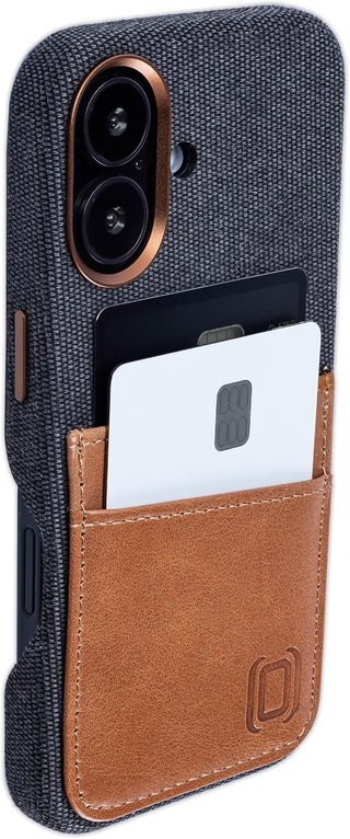 Dockem Funda Tela Tipo Tarjetero iPhone 16