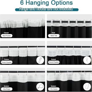 BellaHills Cortinas Blackout Opacas 140x240cm 2Pcs