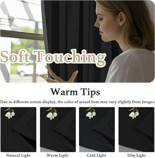 BellaHills Cortinas Blackout Opacas 140x240cm 2Pcs