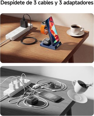 PHELINTA Cargador 3en1 Samsung S26 Watch Buds