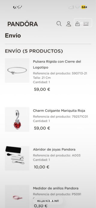 Pulsera Pandora Rígida Original