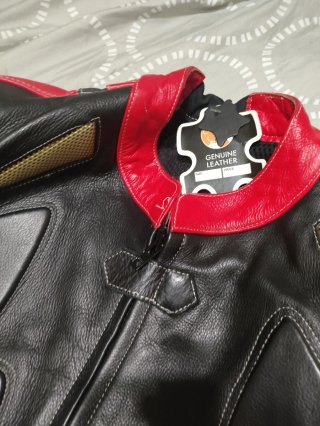 Chaqueta de moto de cuero - talla 48 - NUEVA
