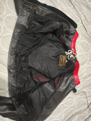Chaqueta de moto de cuero - talla 48 - NUEVA