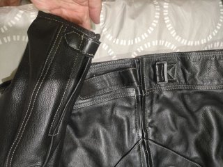 Chaqueta de moto de cuero - talla 48 - NUEVA