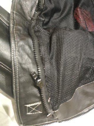 Chaqueta de moto de cuero - talla 48 - NUEVA