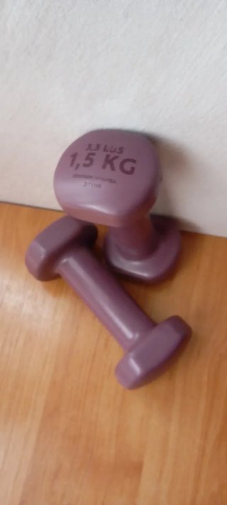 Mancuernas 1.5 kg (3.3 lbs) Morado