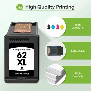 INKALFA 62XL Negro TriColor HP Envy OfficeJet
