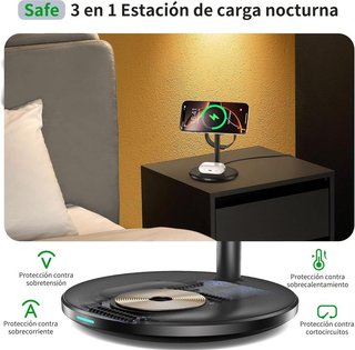 RoRoSkin Estación de Carga inducción Tres en uno