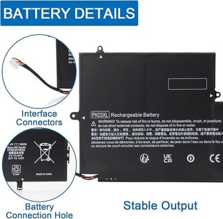 OPAHUTER PK03XL Batería Laptop HP Spectre 13