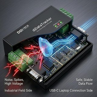 DSD TECH Sniffer RS232 RS485 TTL Aislado USB‑C
