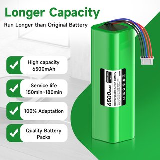 CITYORK Batería 14.4V 6500mAh Ecovacs Deebot