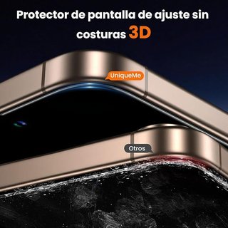 UniqueMe 2x Protector Privacidad iPhone 16 Pro