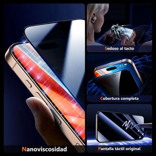 UniqueMe 2x Protector Privacidad iPhone 16 Pro