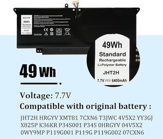 BLESYS JHT2H Bateria DELL Latitude 7310 7410 Serie