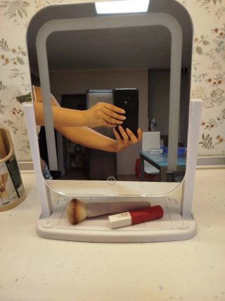 Espejo de Maquillaje con Luz LED