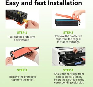 Swiss Toner 415A con chip HP MFP M479fnw 4 Pack
