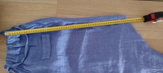 Pantalón lino lila talla única
