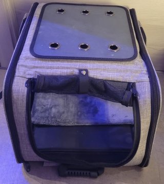 Mochila transportín caseta plegable gato/perro
