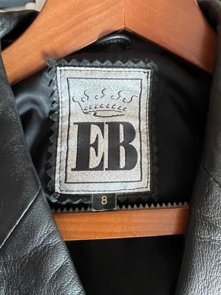 Abrigo Piel EB Vintage Negro Talla S/M