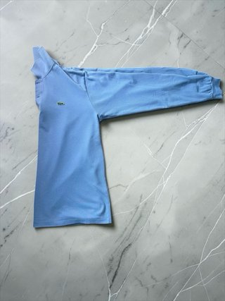 Polo Lacoste Azzurro Maniche Lunghe Regular Fit M