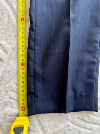 Pantalón vestir traje azul raya diplomática tallaM
