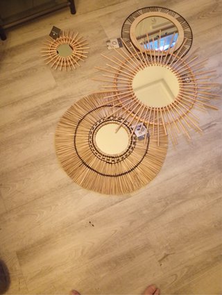 Conjunto 4 Espejos sin estrenar con etiquetas