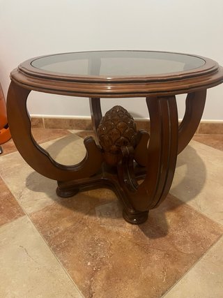 Mesa de centro madera y cristal