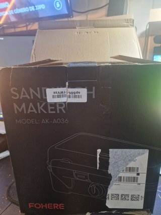 Sandwichera FOHERE AK-A036 Multifunción (nueva)