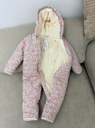 Buzo acolchado bebé flores Tutto Piccolo