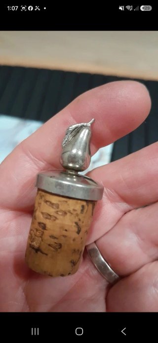 Tapón para botellas de plata