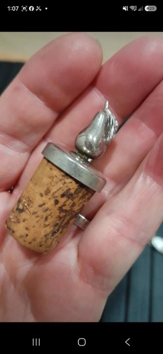 Tapón para botellas de plata