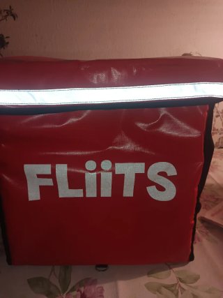 Mochila de reparto naranja
