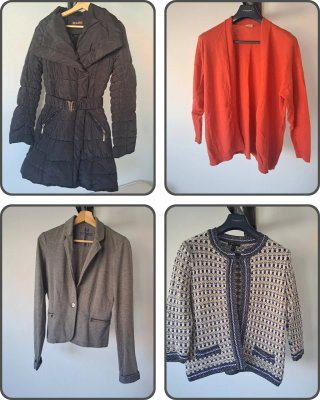 Lote ropa, diferentes marcas, talla 38,40, M,L
