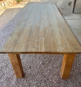 Mesa de teca 260x100x75 cm