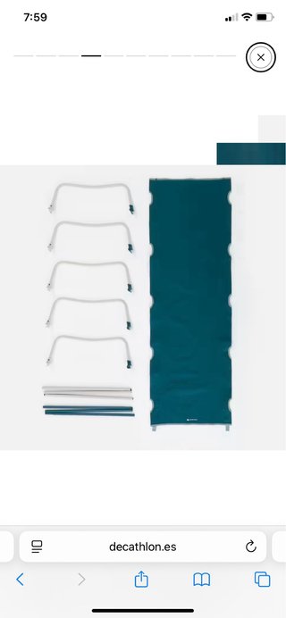 Cama Plegable Camping Quechua Desmontable