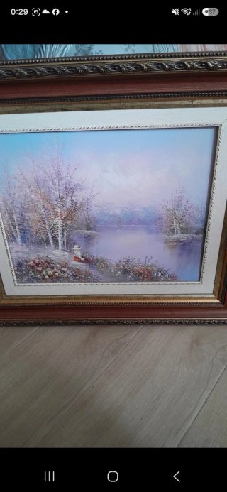 Cuadro al óleo paisaje
