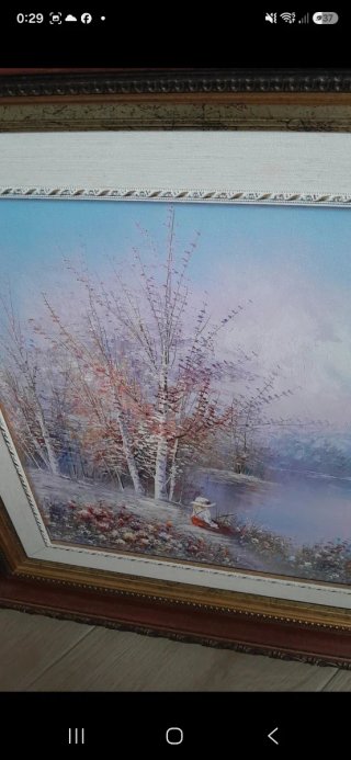Cuadro al óleo paisaje