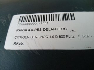 PARAGOLPES DELANTERO CITROEN BERLINGO 1.9 D 800 Furg.