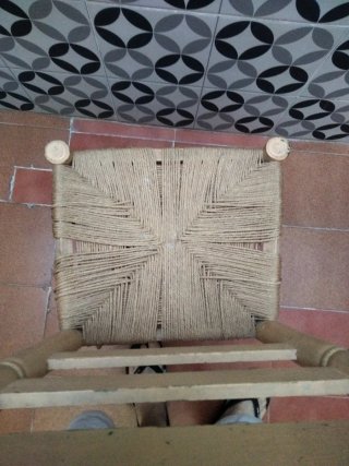 Silla Sevillana Madera y Mimbre