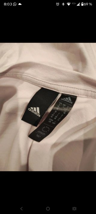 Camiseta Adidas Rosa Logo Grande