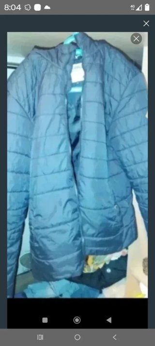 Chaqueta acolchada negra