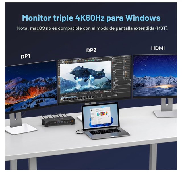 Estación de Carga USB-C CMSTEDCD 15 en 1